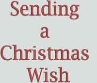 BFC1077 Window-Sending a Christmas Wish