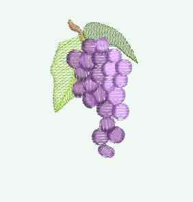 BFC0190 Lace Fabric Bowl-Grape Trellis