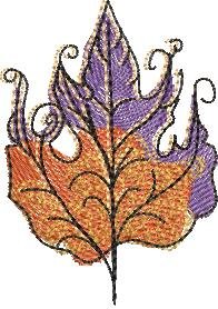 BFC2191 Elegant Autumn Leaves