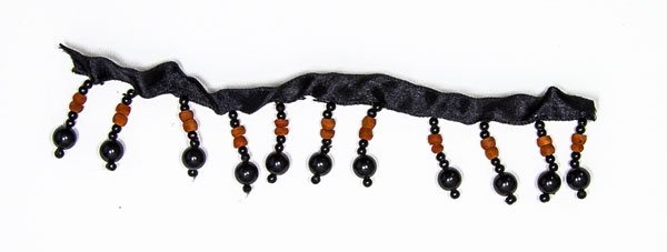 Shiny Black and Clay Beads