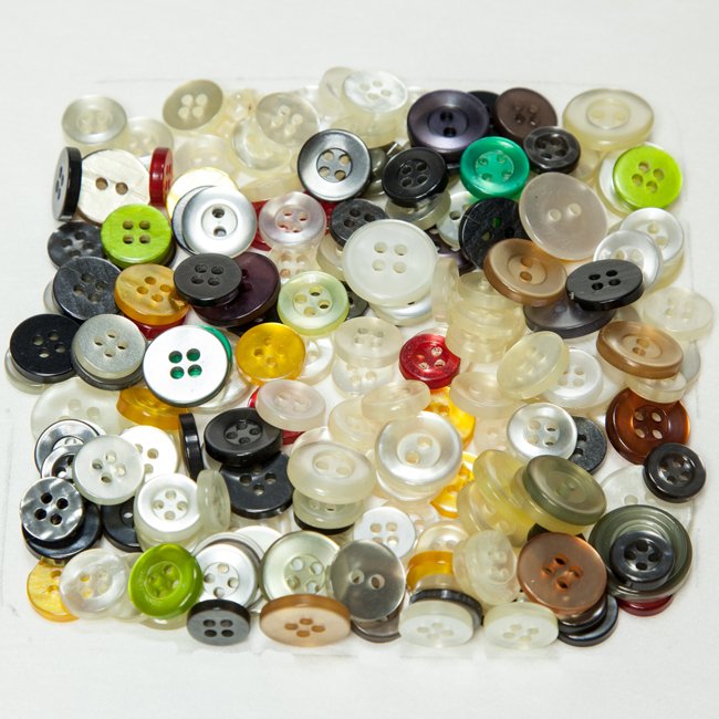Vintage Acrylic Buttons - Shirt Buttons