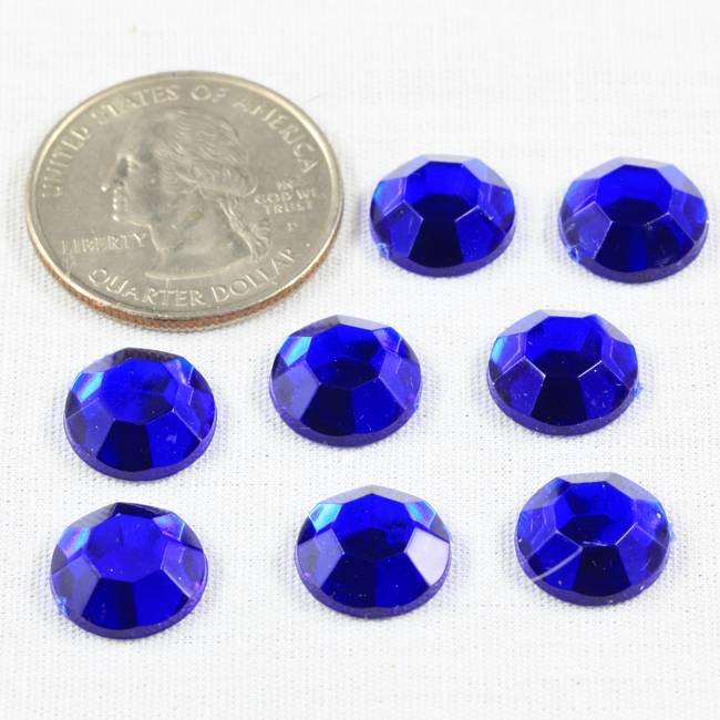 Cobalt Blue Acrylis Crystals, 11mm, 10 pcs