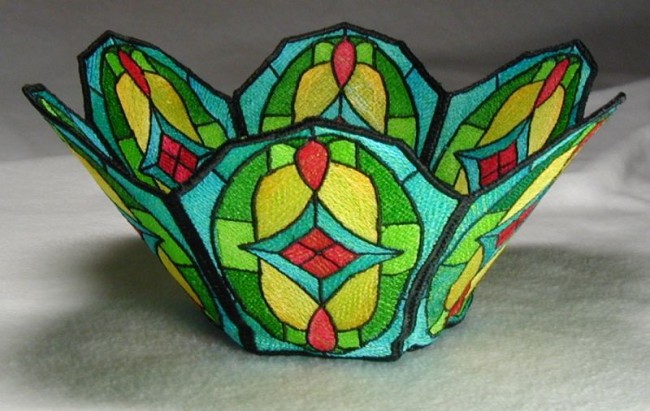 BFC0192 Stained Glass Bowl