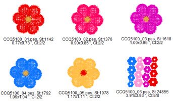 CCQ5100 - Small Freestanding Lace Flowers