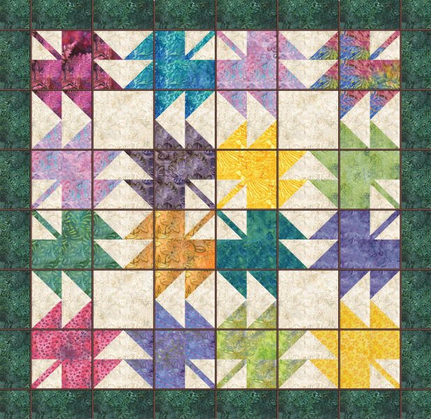 CCQ0461 -  POINTS Set 16 - Maple Leaf Quilt