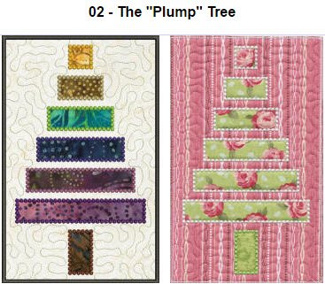 CCQ0536 -  Applique Fabric Strips Trees