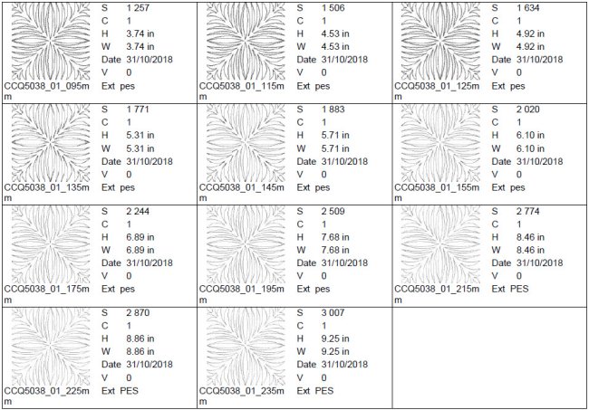 CCQ5038 - Decorative Quilting - All Sizes Included