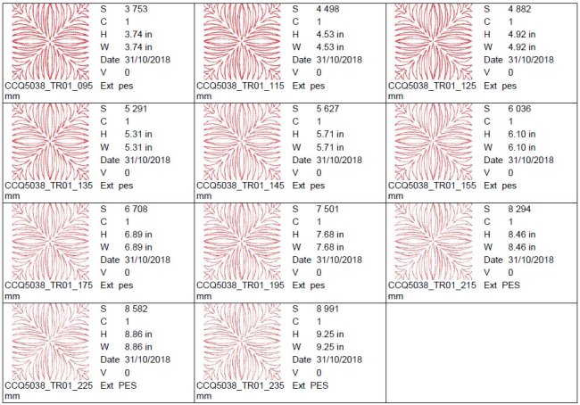 CCQ5038 - Decorative Quilting - All Sizes Included