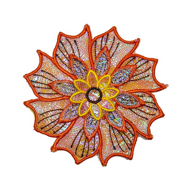 BFC2186 Free Standing Crystal Flowers